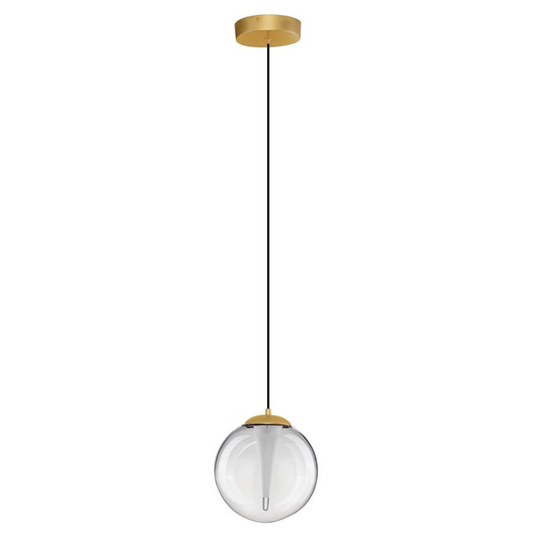 Lampa zwisająca HUALMAY LE44832 LED 7W 3000K bańka szklana złota przezroczysta