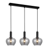 Potrójna lampa wisząca nad wyspę Stabla PND-30084-3-BK-SG przydymiona