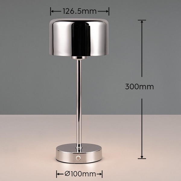 Dotykowa lampka stołowa KARYA DL106-59151 LED 1W 3000K srebrny połysk