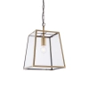 Łańcuchowa lampa wisząca Hurst 95835 szklana mosiądz przezroczysty
