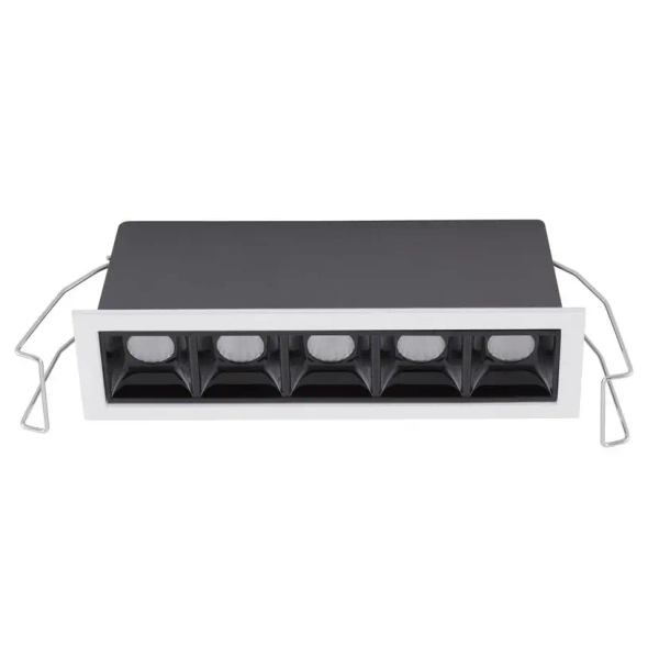 Lampa sufitowa wpustowa BETARRO LE65128 LED 10W 3000K biała czarna