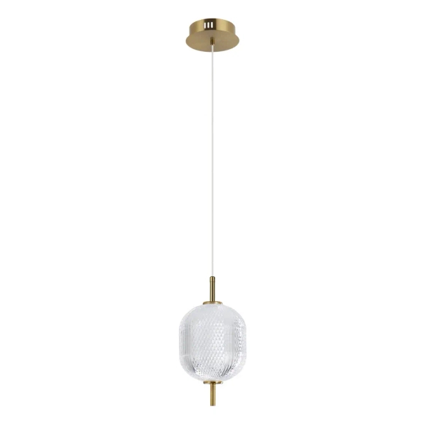 Lampa zwisająca nad wyspę Corado PND-81438-1A-GD LED 8W 3000K kula złota
