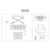 Sufitowa lampa do sypialni Frame MOD174CL-09G Maytoni nowoczesna złota
