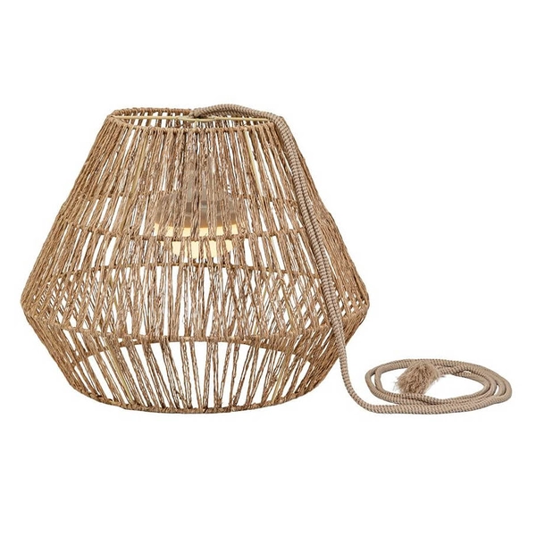 Wisząca lampa boho Sisine LUMSIHXNW King Home IP54 2700K pleciona beżowa