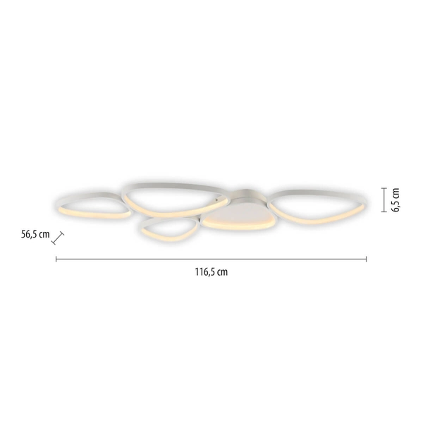 Sufitowa lampa Pebbles 14045-16 Just Light LED 42W 3000K biała