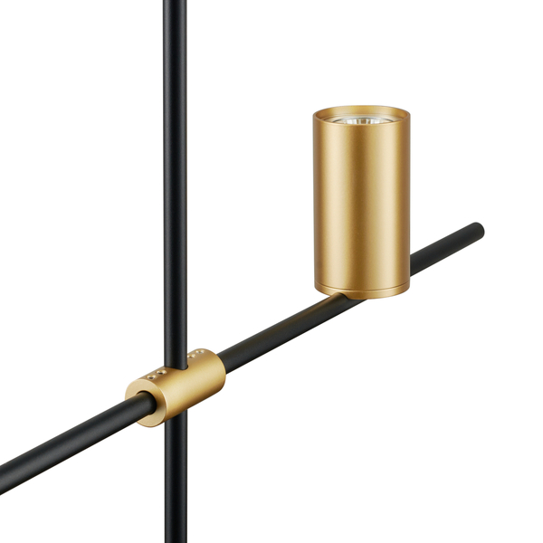 Wisząca lampa industrialna Lungo ST-10047P-3 Step tuby złote czarne