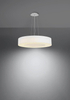 LAMPA wisząca SL.0749 abażurowa OPRAWA zwis okrągły biały