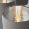 Wisząca lampa do salonu Highclere 94381 Endon z abażurami szara nikiel