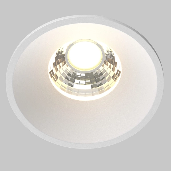 Nasufitowa lampa Round DL058-7W3K-W Maytoni LED 7W 3000K do jadalni biała