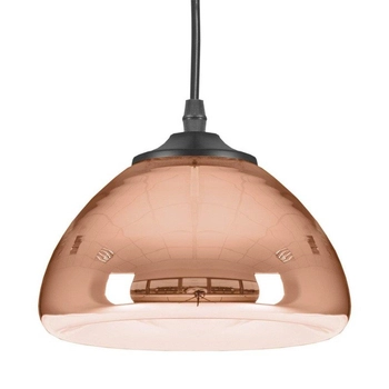 Lampa wisząca lustrzana Victory glow ST-9002S COPPER Step okrągła miedziana