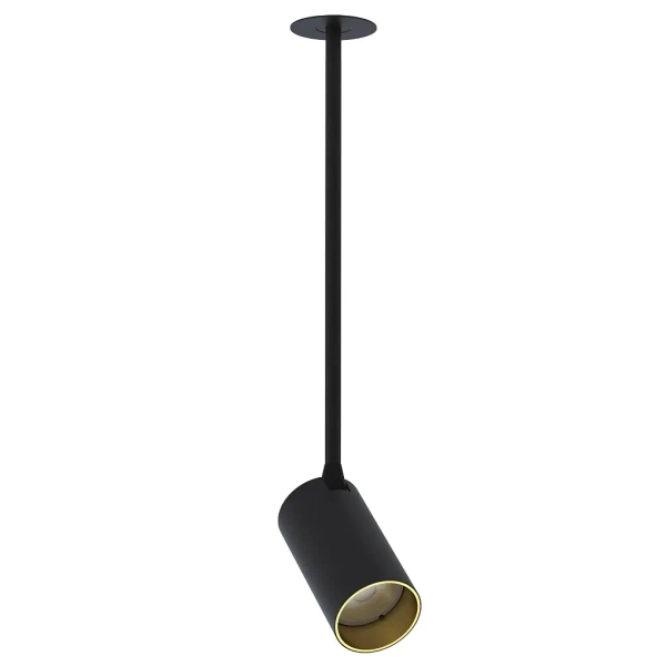 Do kuchni sufitowa lampa MONO 7681 tubka okrągła czarna