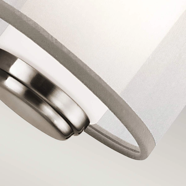 Lampa ścienna Saldana KL-SALDANA1 Kichler metal szkło srebrny