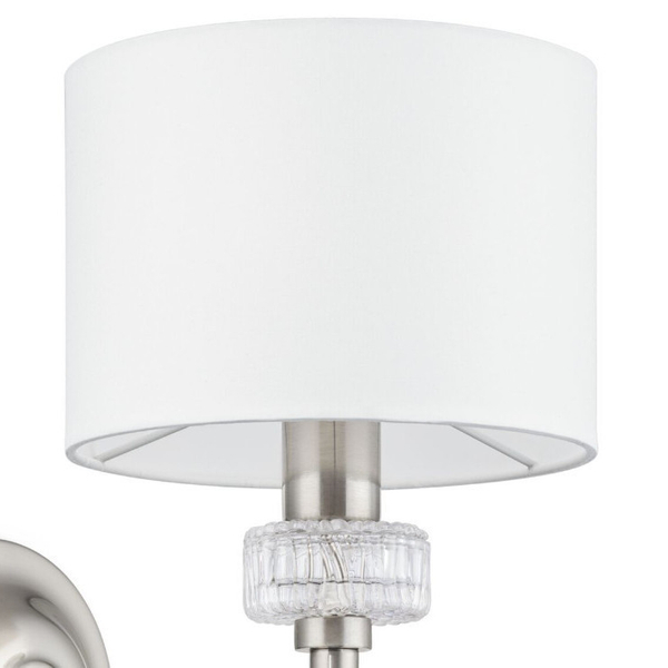 Kinkiet LAMPA ścienna ALICANTE MOD014WL-01N Maytoni abażurowa OPRAWA glamour nikiel