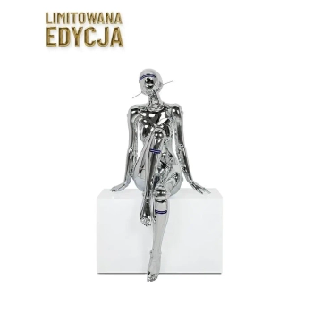 Podłogowa lampa rzeźba CYBER WOMAN MSE1501100512 LED 4W srebrna