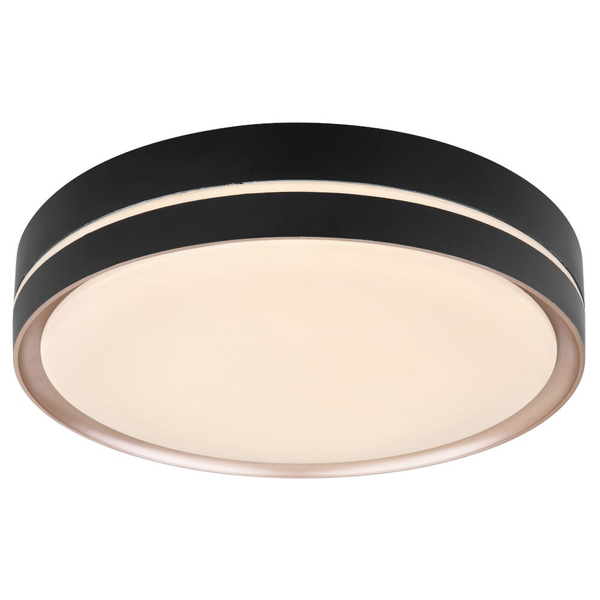 Nowoczesna LAMPA sufitowa MANNI 41759-24 Globo okrągły plafon LED 24W 2700K - 6500K z pilotem czarny