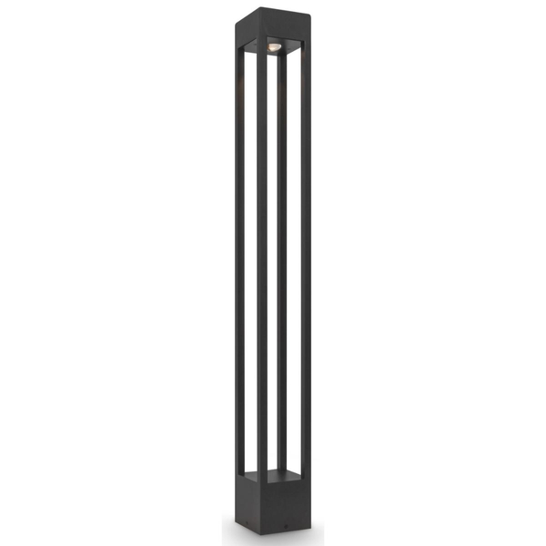 Ogrodowa lampa słupek Elbe O424FL-L10GF Maytoni LED 10W 3000K klatka IP65 grafit