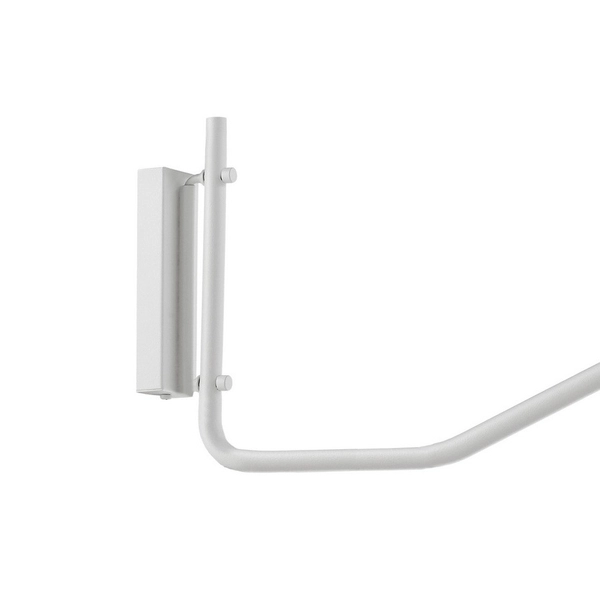 LAMPA ścienna PURO 20811101 Kaspa metalowa OPRAWA kinkiet na wysięgniku regulowany reflektorek biały