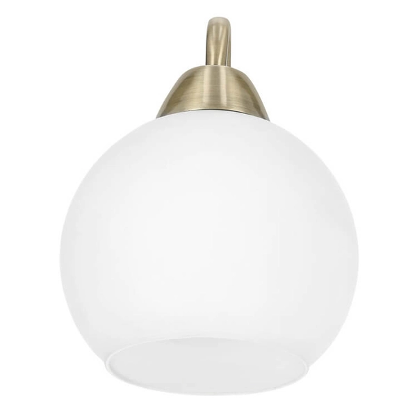 Kinkiet ścienny Nestor 21-34977 Candellux do salonu szklany patyna biały