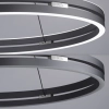 Wisząca lampa PUREE-LOOP szara LED 53W 2700-5000K pierścień do jadalni nad stół 2551-15