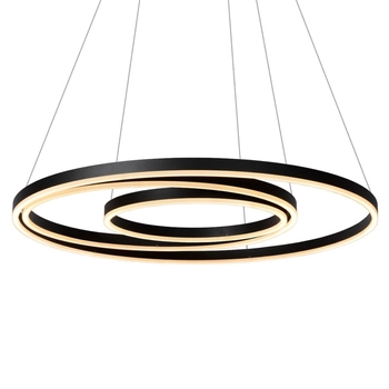 Wisząca lampa TRINITI 46402/99/30 Lucide LED 136W 3000K okrąg czarna