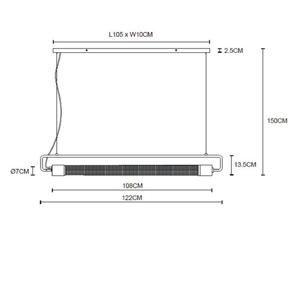 LAMPA wisząca CALIXT 05433/02/30 Lucide metalowa OPRAWA industrialny zwis czarny
