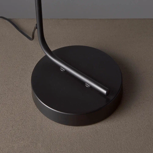 Stołowa lampa Toledo 95457 szklana czarny przezroczysty