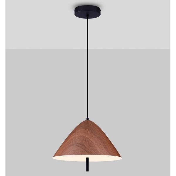 Wisząca lampa do jadalni CARAPARI LE44814 LED 17W 3000K drewniany