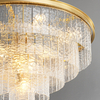 Lampa zwis Iceland ST-6308-6 Step lód kryształki pałacowa do salonu złota