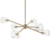 Lampa wisząca na korytarz Cosmic ST-8954-P6 Step przezroczysta złota