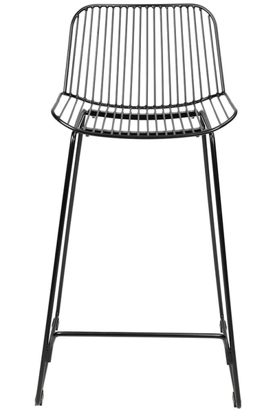 Krzesło barowe Miles MC-176H.76 druciane industrial czarne