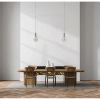 Wisząca lampa kula Strela PND-34378-1S-HBR LED 5W 3000K złoty bursztynowy