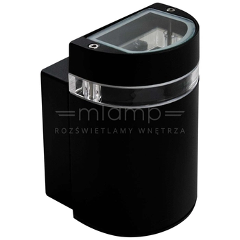 Ścienna lampa zewnętrzna GILBERT 307835 Polux półokrągła LED 3000K 10W  IP44 czarna