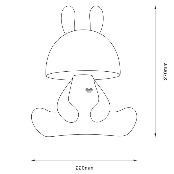 Dotykowa lampka stołowa Fancy 326218 LED 2,5W 4000K dziecięca czarna złota