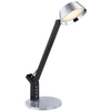 Stojąca lampa URSINO 58422S LED 8W 3000-6300K z portem USB czarna srebrna