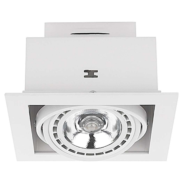 Wpuszczna LAMPA sufitowa DOWNLIGHT 9575 Nowodvorski kwadratowa OPRAWA podtynkowa do zabudowy biała