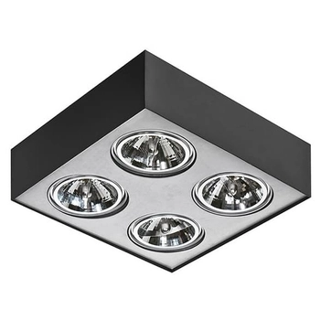 Lampa sufitowa downlight Paulo AZ0968 Azzardo kwadratowa czarna