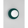 Naścienna lampa porcelanowa MALVANO LE45264 okrągła zielona