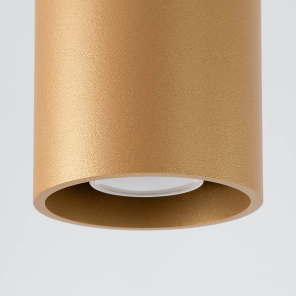 Okrągła lampa sufitowa Orbis SL.1180 tuba metalowa złota