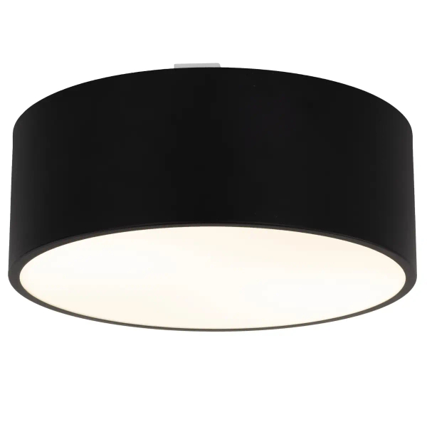 Minimalistyczny plafon tarasowy Livo 10984 okrągły IP54 czarny biały
