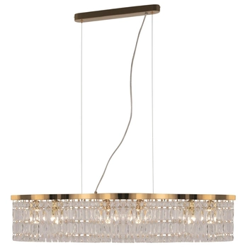 Kryształowa lampa wisząca Dune DIA005PL-06G Maytoni glamour złota
