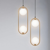 Lampa wisząca eliptyczna Ring MOD013PL-02BS1 zwis mosiądz