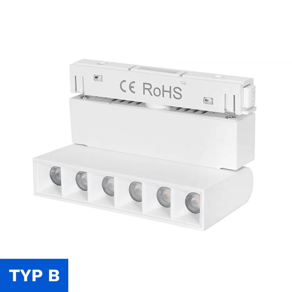 Lampa z diodami do szyn magnetycznych 1129 Domeno LED 6W 4000K biała