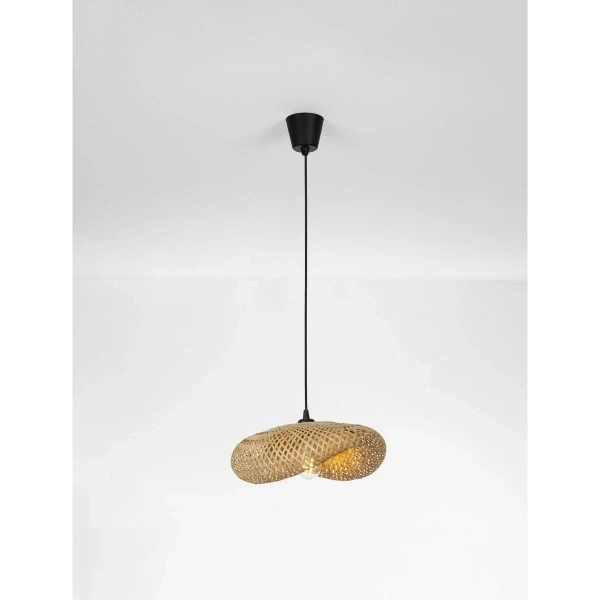 Bambusowa wisząca lampa NULVERO LE45364 boho naturalna
