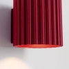 Lampa ścienna burgundowa AURA SL.1821 ryflowana 1xG9 tubka