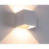 Kinkiet ścienny kostka 598 LED 6W 4000K góra-dół biała