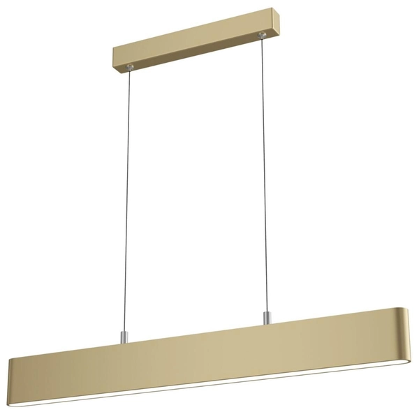 Lampa wisząca listwa podłużna metalowa LED 23W 3000K złota Step OUTLET