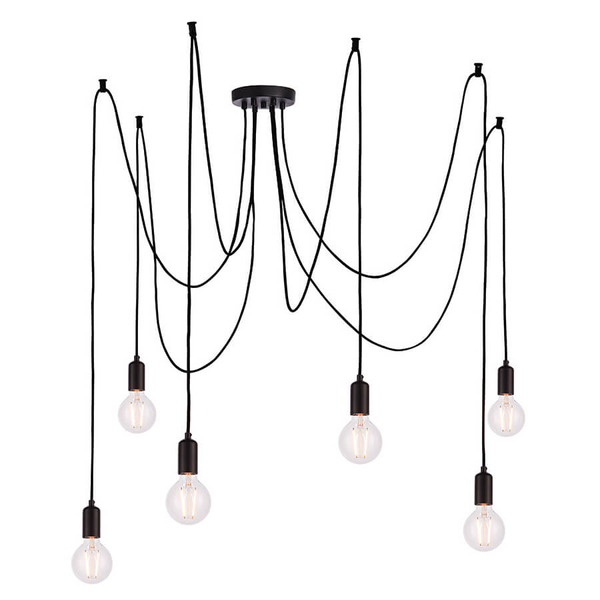 Wisząca lampa pająk do salonu Studio 76583 nad stół czarny