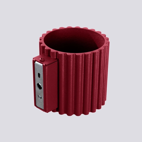 Lampa ścienna burgundowa AURA SL.1821 ryflowana 1xG9 tubka