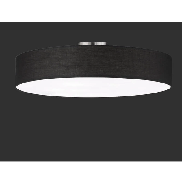 Sufitowa lampa Hotel 603900502 tkaninowa metalowa czarna