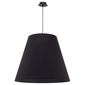 Wisząca lampa do salonu Moss 9737 Nowodvorski klasyczna z abażurem czarna